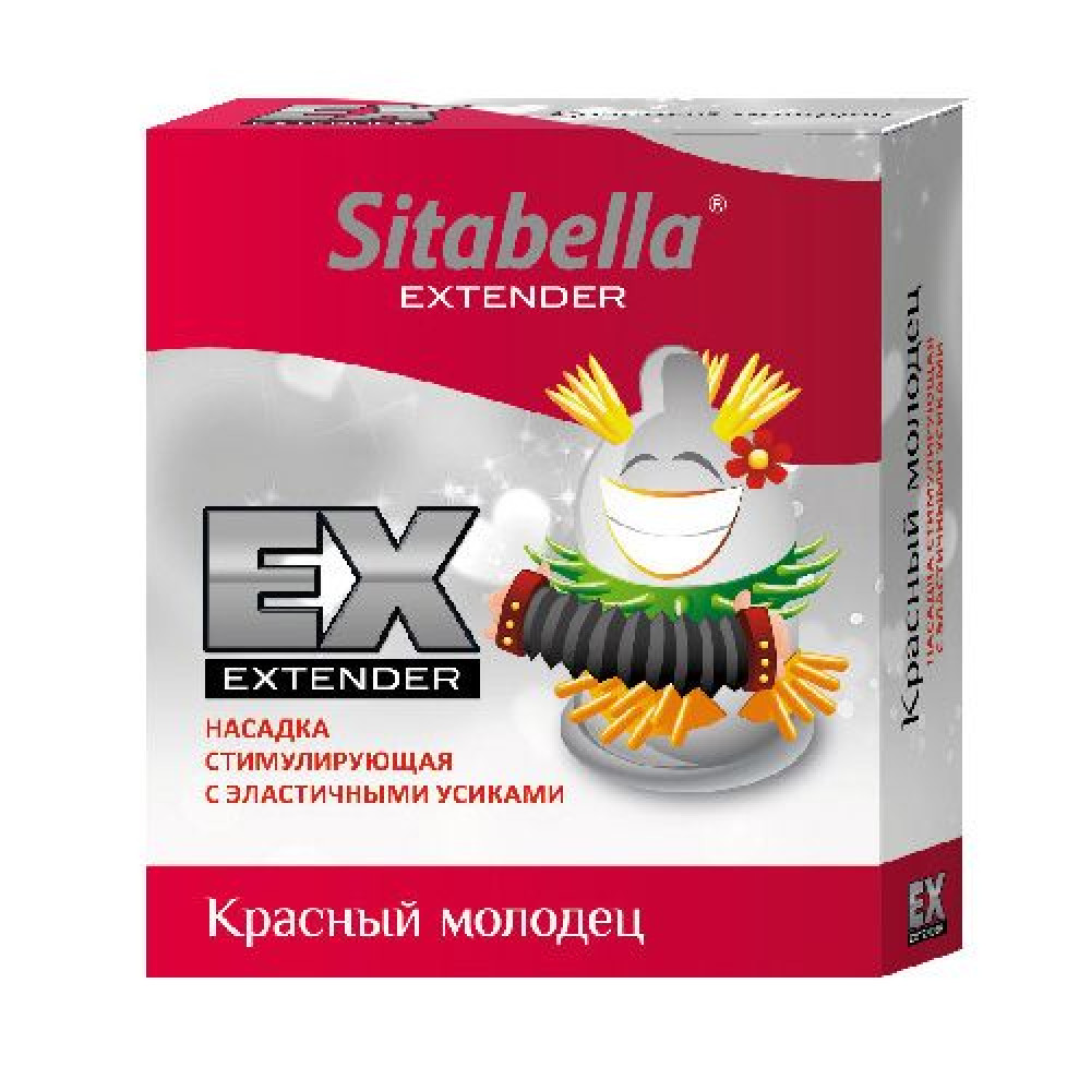 Стимулирующая насадка Sitabella Extender "Красный молодец" Стимулирующая насадка Sitabella Extender "Красный молодец"