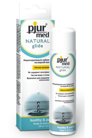 Нейтральный лубрикант на водной основе pjur MED Natural glide - 100 мл.