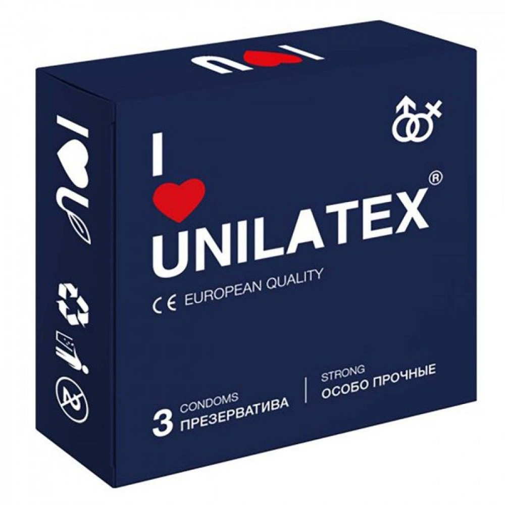 Ультрапрочные презервативы Unilatex Extra Strong - 3 шт. Ультрапрочные презервативы Unilatex Extra Strong - 3 шт.