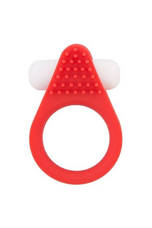 Красное эрекционное кольцо LIT-UP SILICONE STIMU RING 1 RED