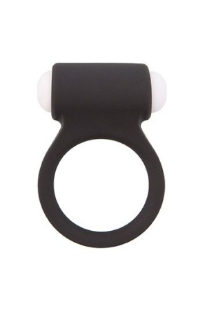 Чёрное эрекционное виброкольцо LIT-UP SILICONE STIMU RING 3 BLACK