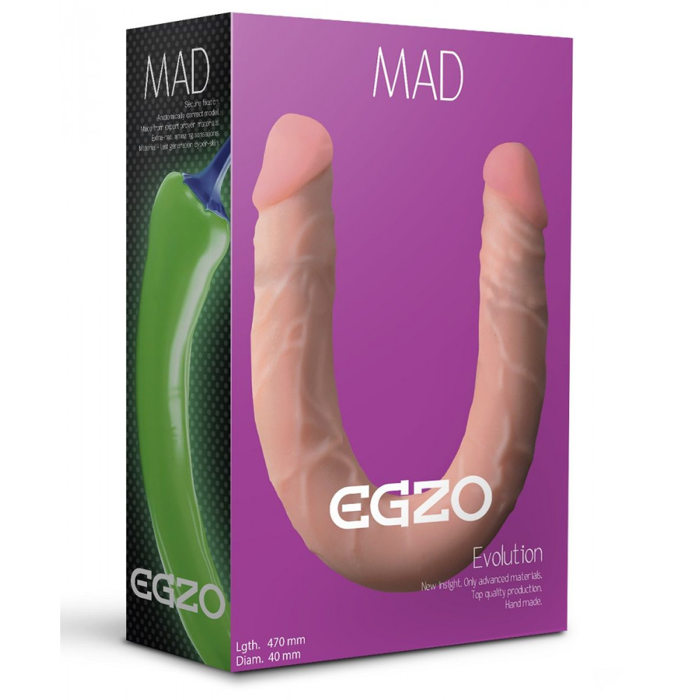 Двусторонний фаллоимитатор из cyberskin Mad Pepper - 47 см. Двусторонний фаллоимитатор из cyberskin Mad Pepper - 47 см.